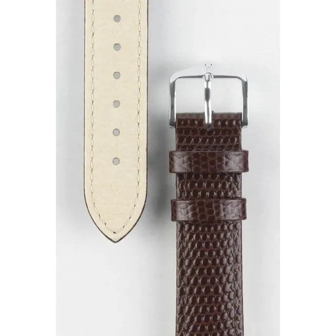 Brown HIRSCH RAINBOW Lizard Embossed Watch Strap 1230 26 NQ