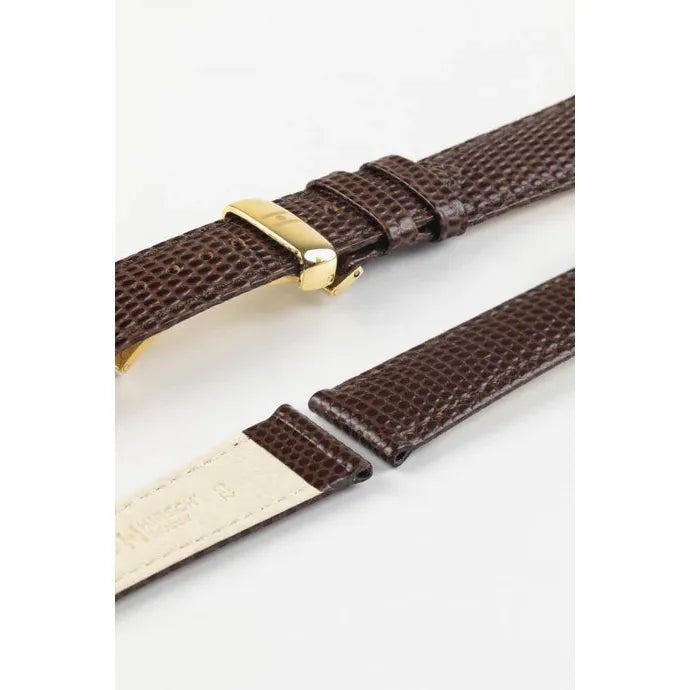 Brown HIRSCH RAINBOW Lizard Embossed Watch Strap 1230 26 NQ