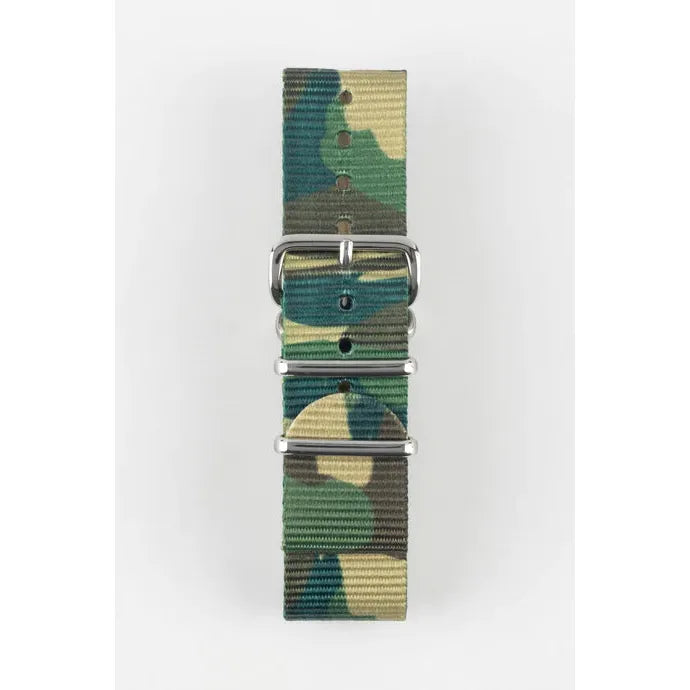 Green HIRSCH RUSH Military style Nylon Watch Strap 4040 60