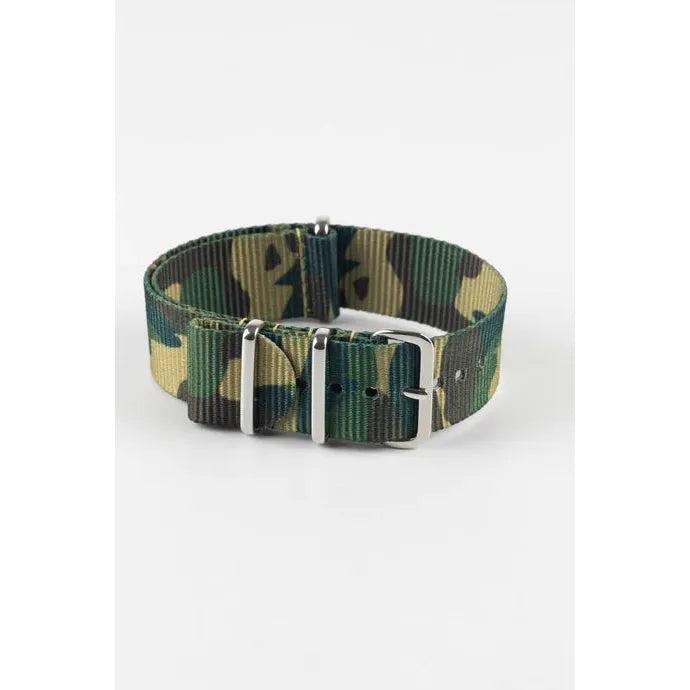 Green HIRSCH RUSH Military style Nylon Watch Strap 4040 60