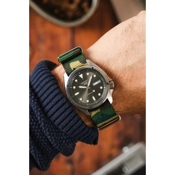 Green HIRSCH RUSH Military style Nylon Watch Strap 4040 60