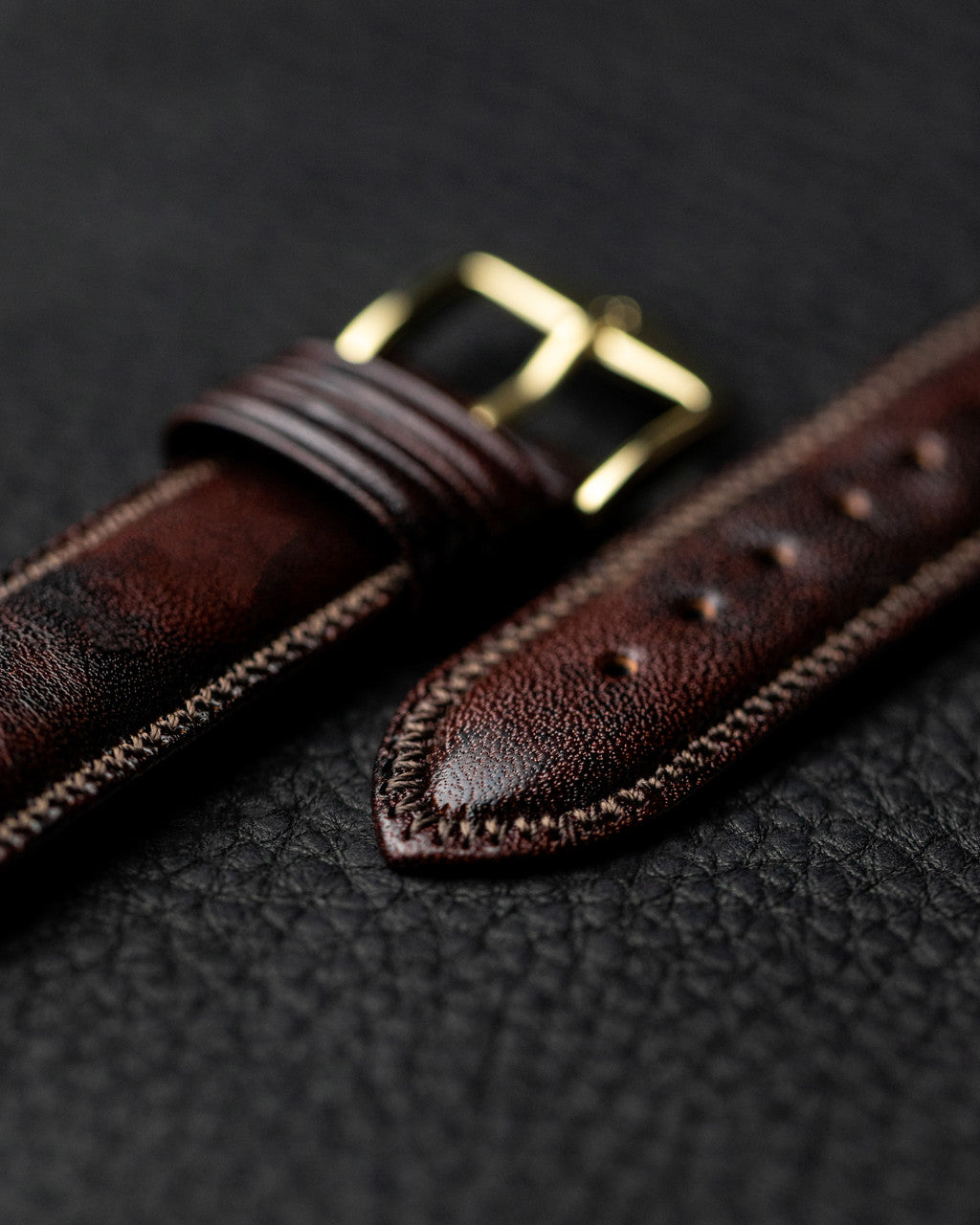 HIRSCH ASCOT English Calfskin Watch Strap 015 75 - Brown