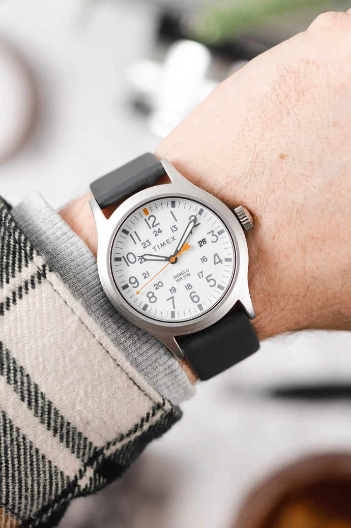 Hirsch TORONTO Classic Calfskin Italian Watchband - Grey - view 6