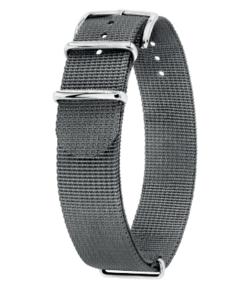 Hirsch RUSH Recycled military Watchband - Grey