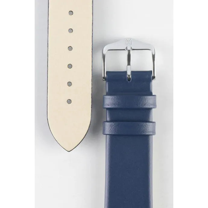 Blue NQR HIRSCH TORONTO Classic Italian Watch Strap 037 02 NQ