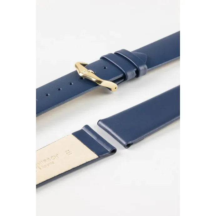 Blue NQR HIRSCH TORONTO Classic Italian Watch Strap 037 02 NQ