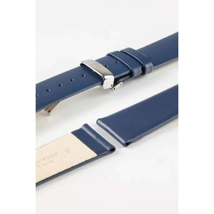 Blue NQR HIRSCH TORONTO Classic Italian Watch Strap 037 02 NQ