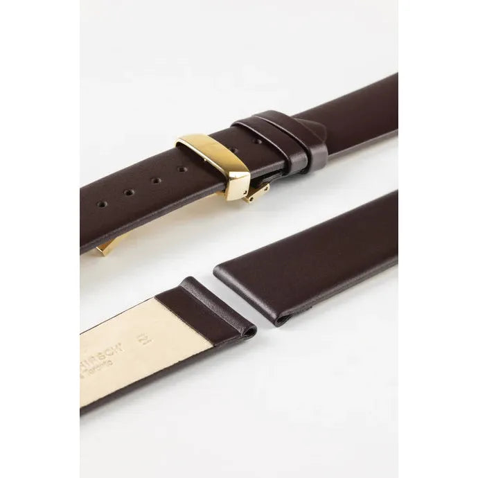 Brown NQR HIRSCH TORONTO Classic Italian Watch Strap 037 02 NQ