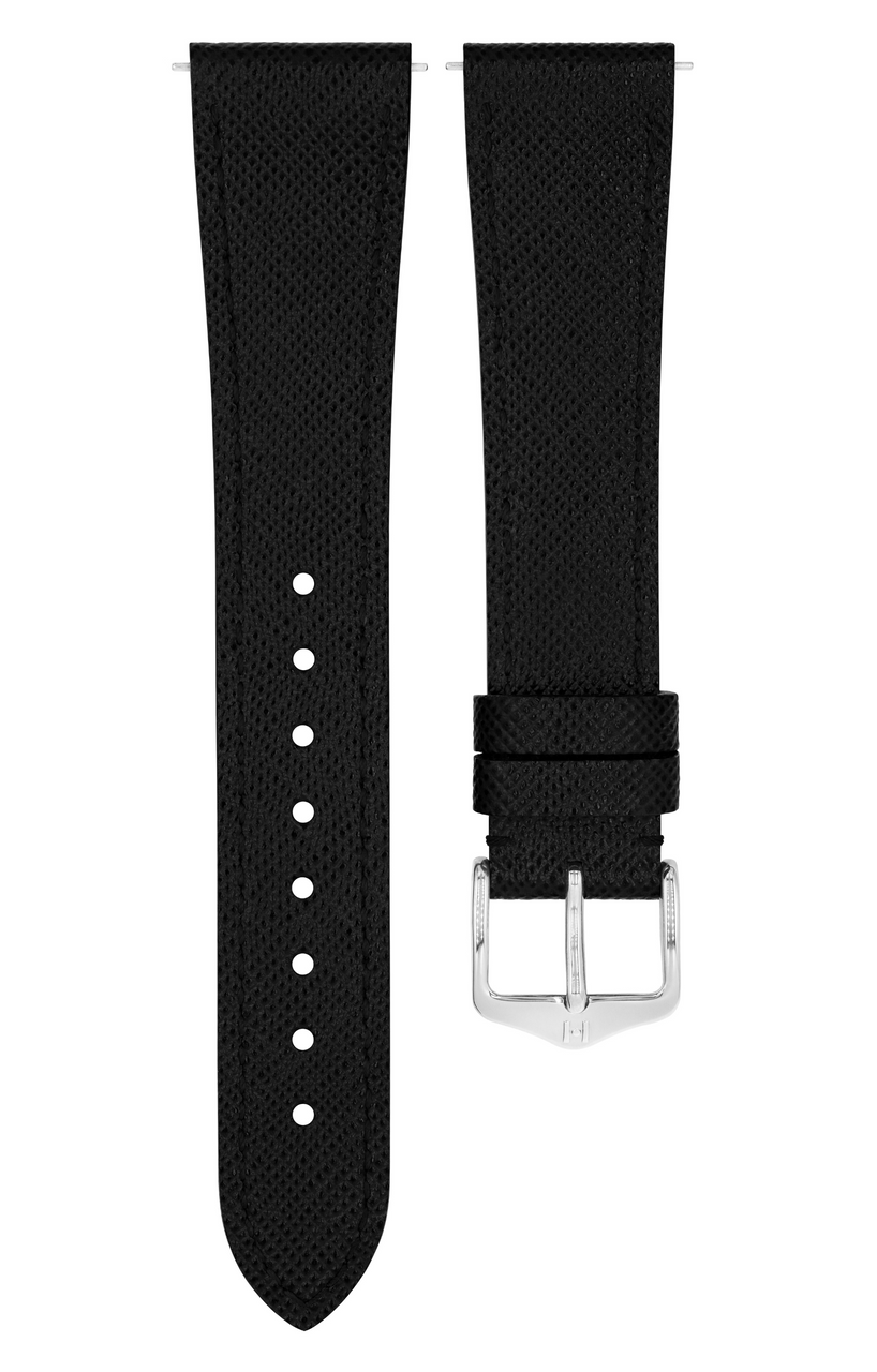 HIRSCH Giffone Calfskin Watchband 018 75 - Black