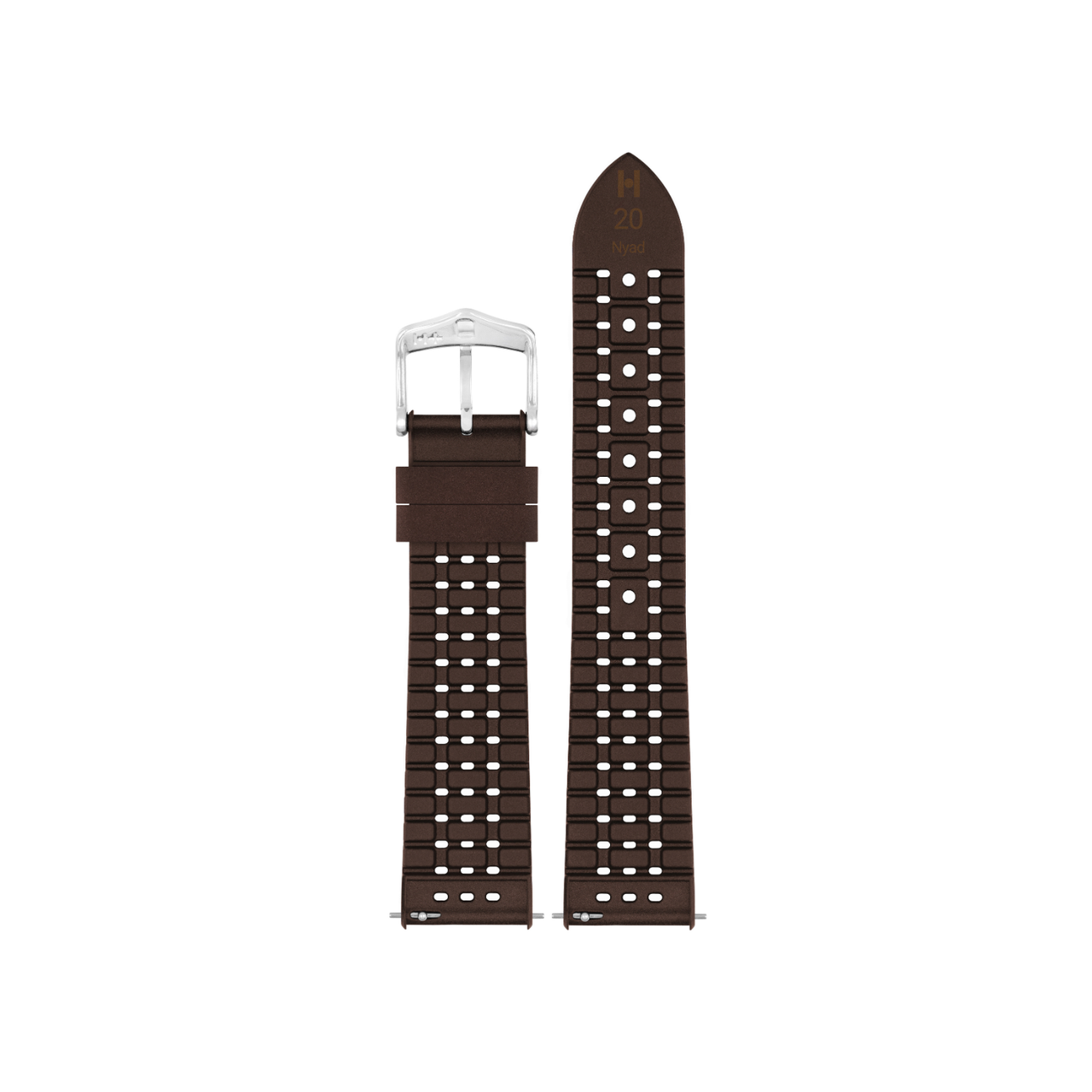 Hirsch - NYAD Premium Caoutchouc Watchband 092 XX 99 - Brown