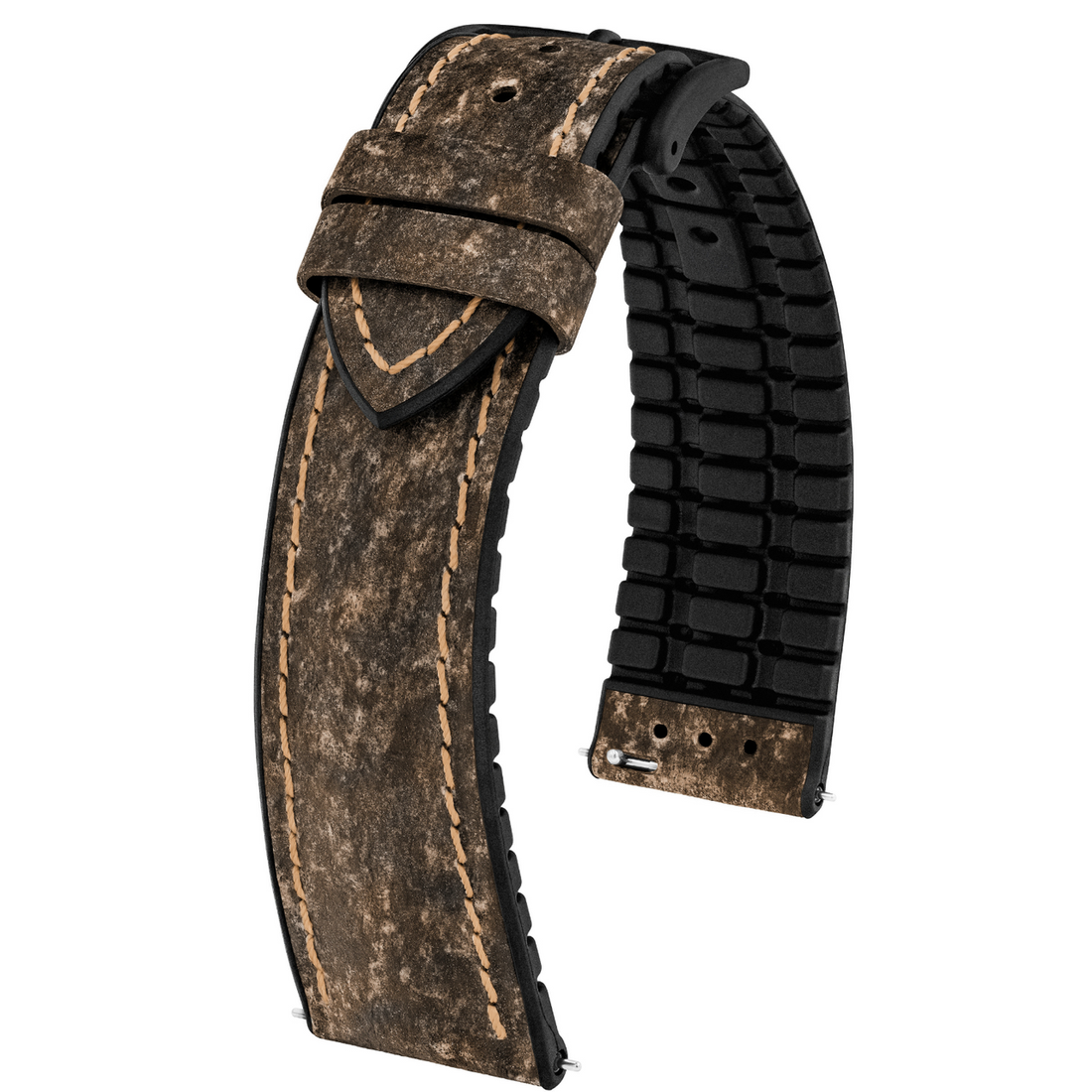 Hirsch - STONE Vegan Performance Watch Band 0925 - Brown