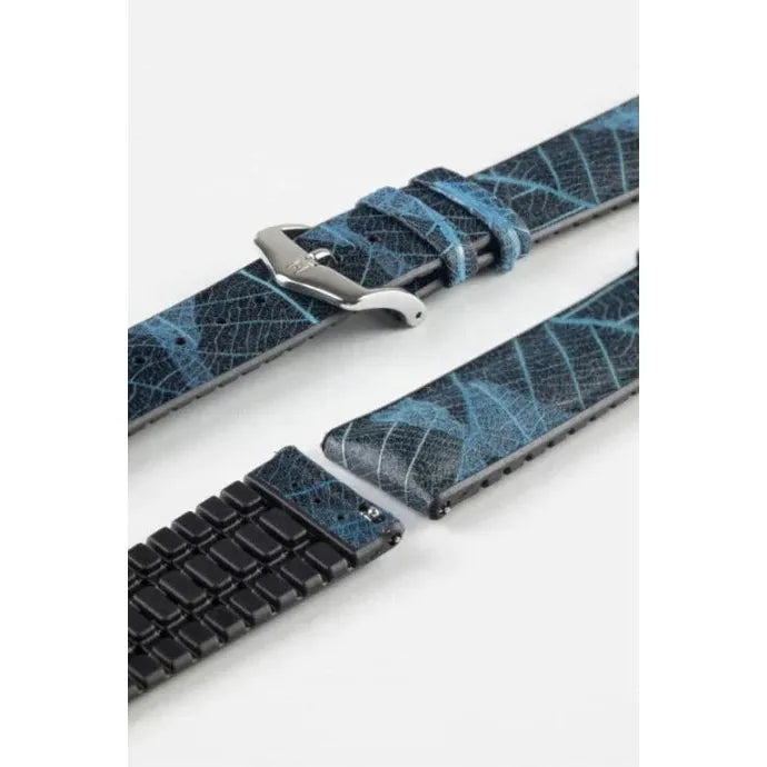 Blue HIRSCH LEAF Vegan Watchband - Men&