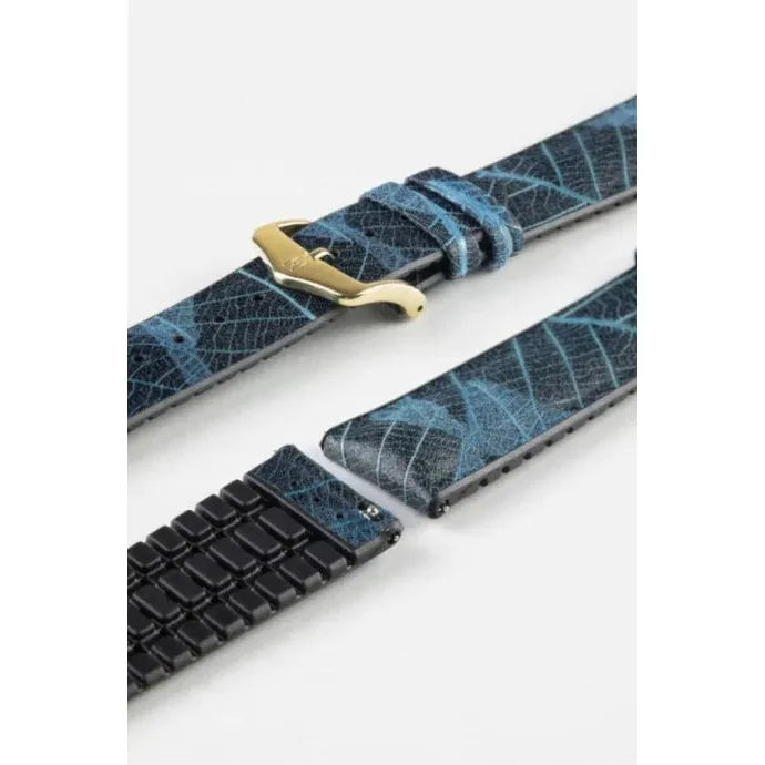 Blue HIRSCH LEAF Vegan Watchband - Men&