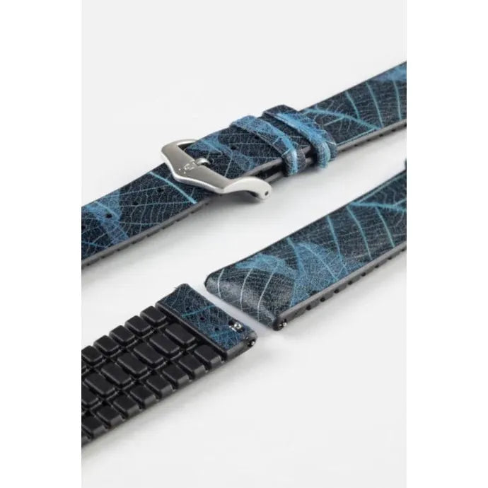 Blue HIRSCH LEAF Vegan Watchband - Ladies 092 10 46 1