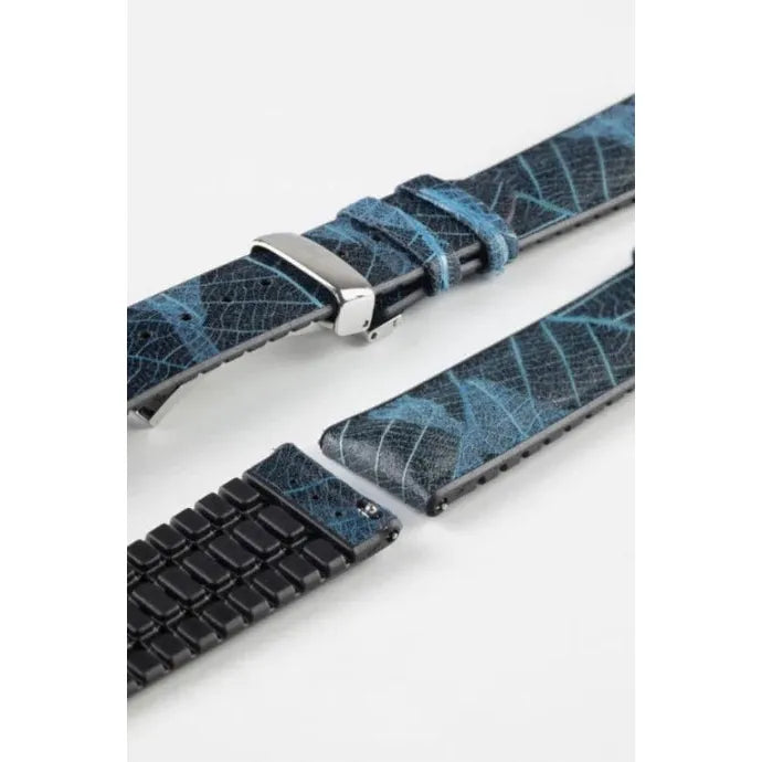 Blue HIRSCH LEAF Vegan Watchband - Ladies 092 10 46 1