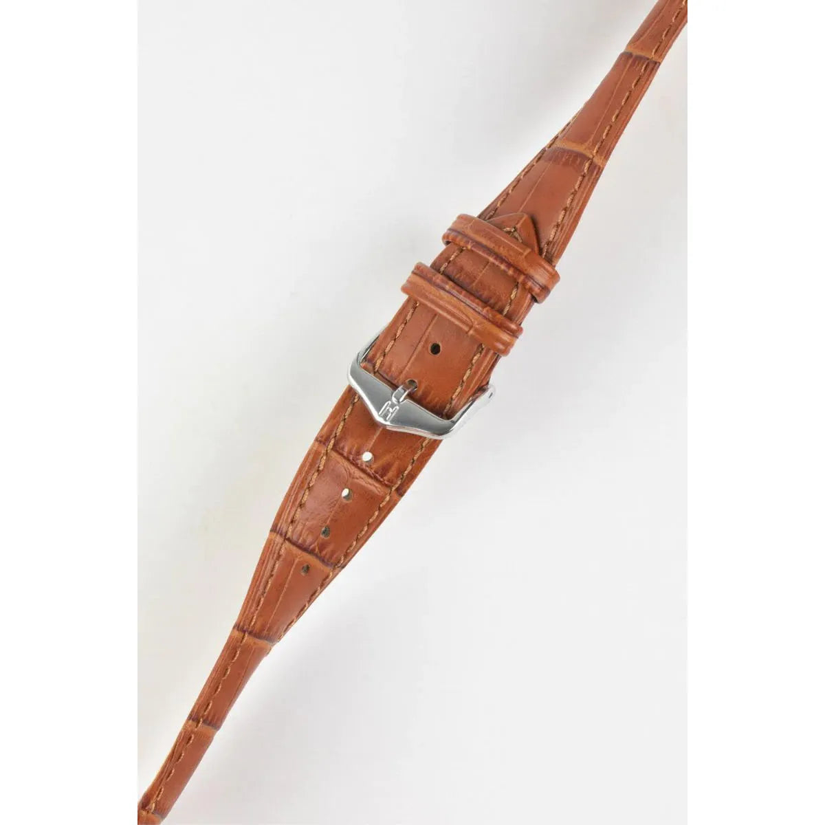 Honey HIRSCH DUKE Alligator Embossed Calfskin Watch Strap 010 28