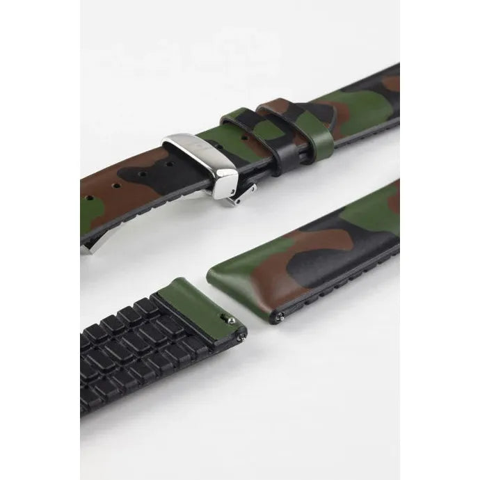 Green HIRSCH JOHN Camouflage Performance Watch Band 092 50 88