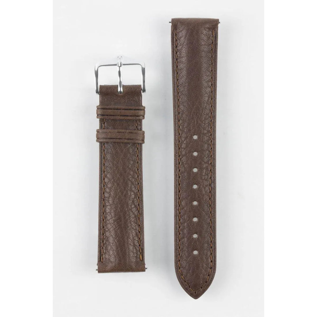 Brown HIRSCH CAMELGRAIN Pro Skin Watch Strap 010 09