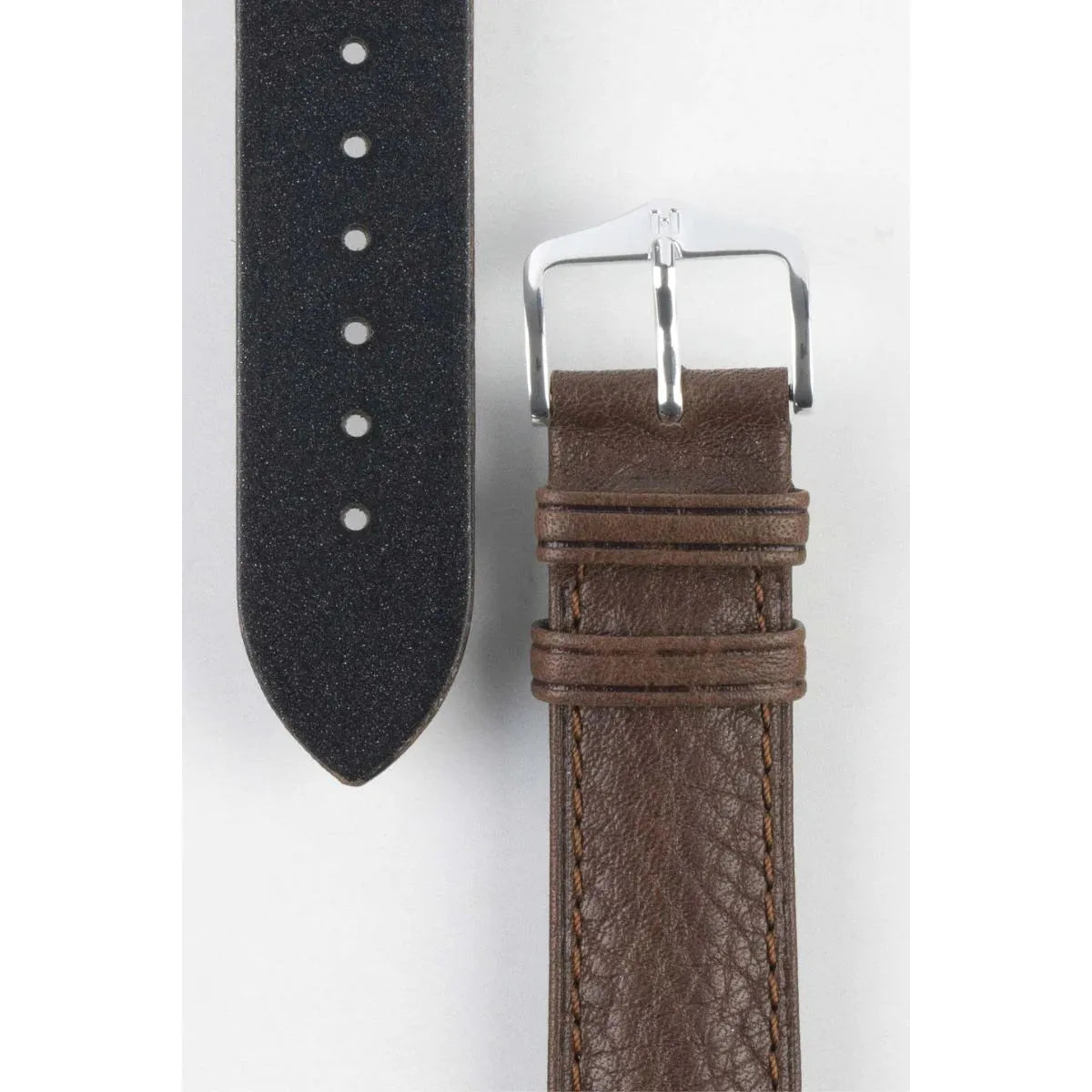 Brown HIRSCH CAMELGRAIN Pro Skin Watch Strap 010 09