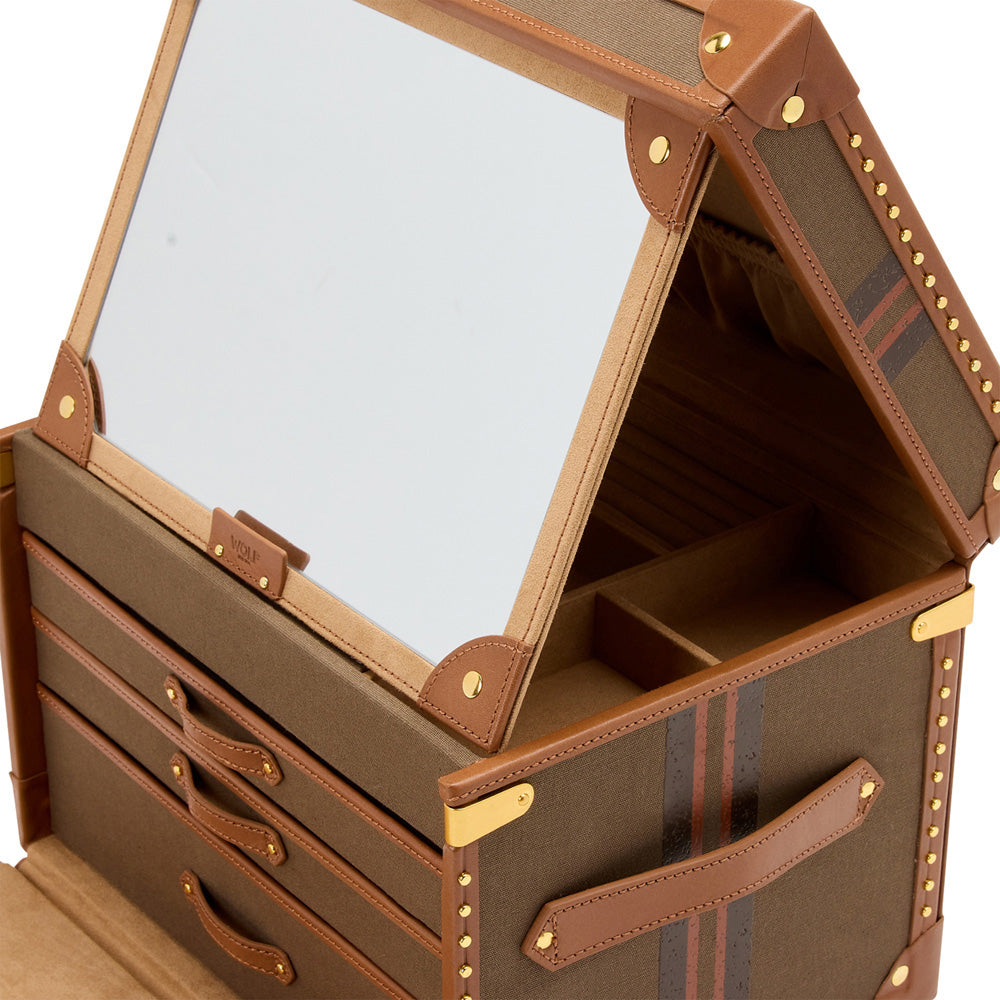 WOLF 1834 - Ida Trunk Jewellery Box - Khaki