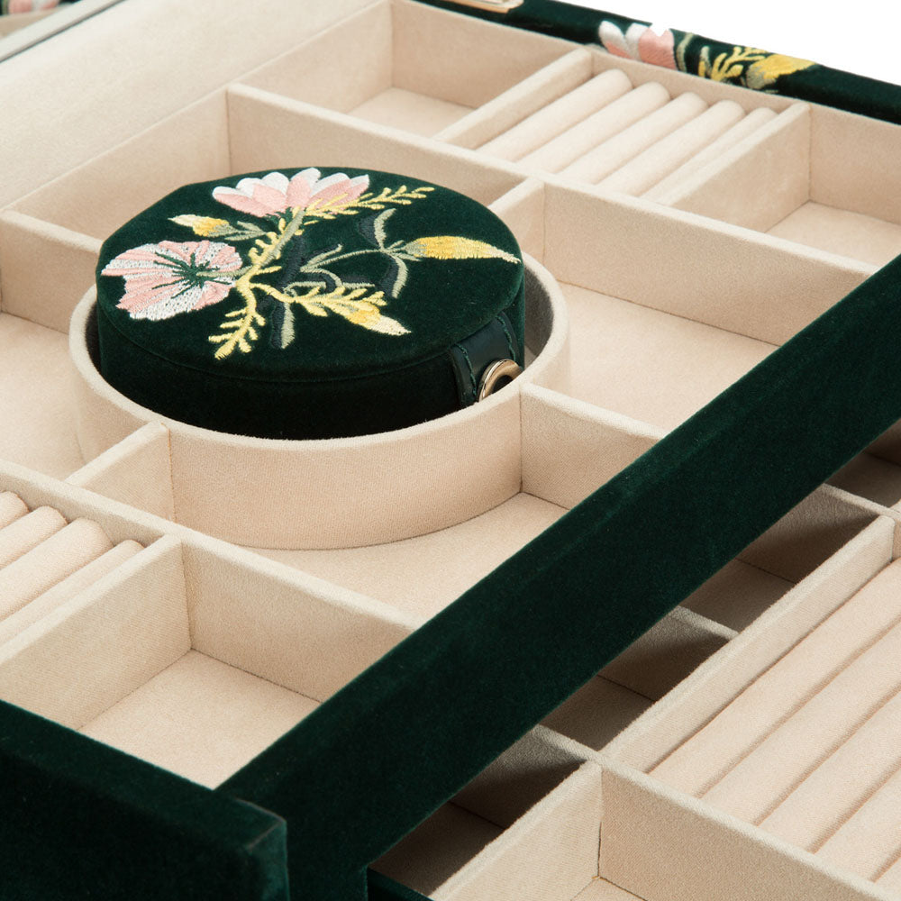 WOLF 1834 - Zoe Large Jewelry Box - Forest Green
