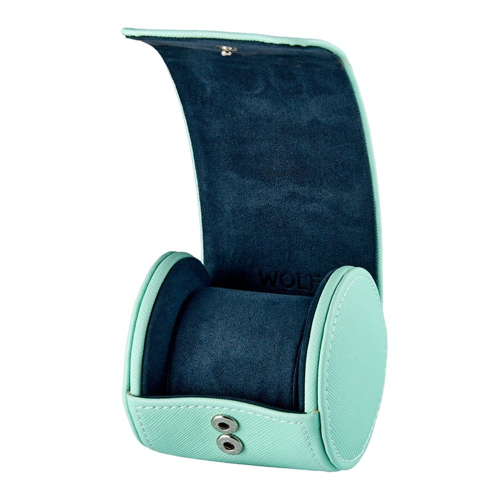WOLF 1834 - Seltzer Single Watch Roll - Mint/Teal
