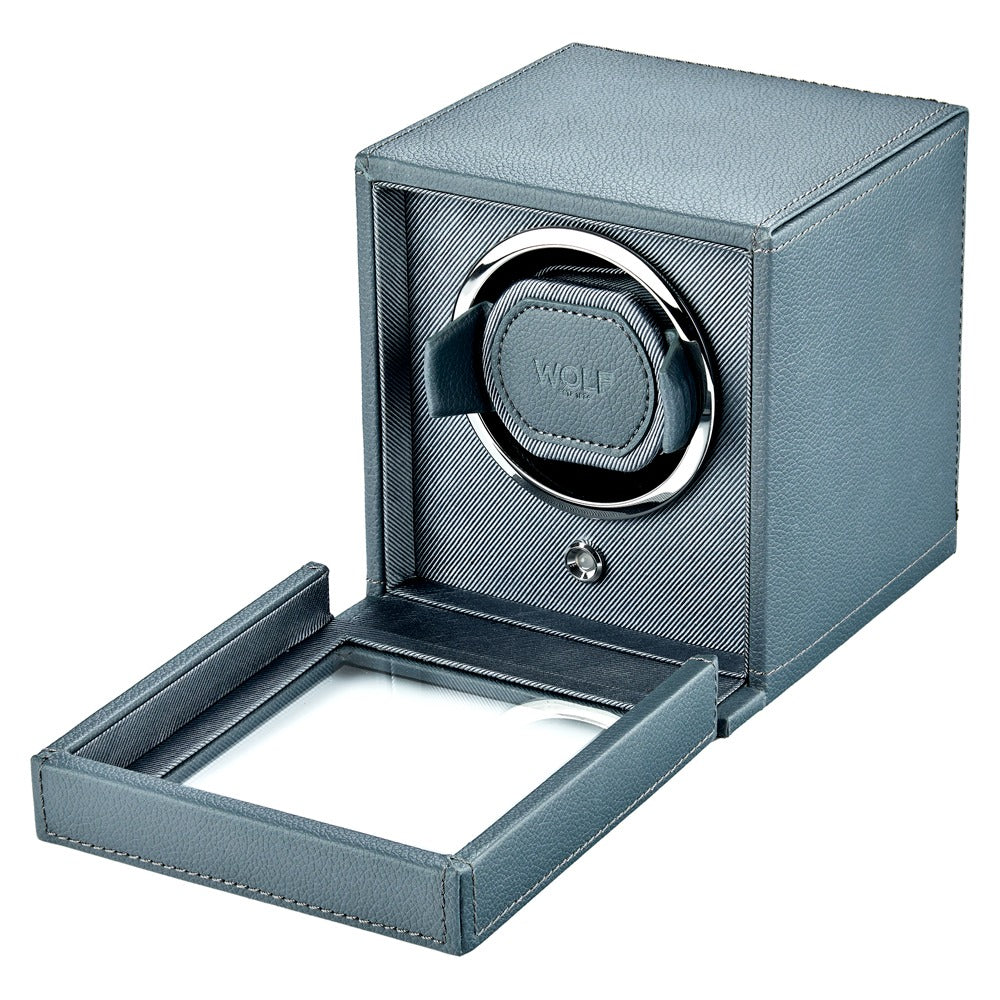 WOLF 1834 - Cub Single Watch Winder with Cover - Future Grey
