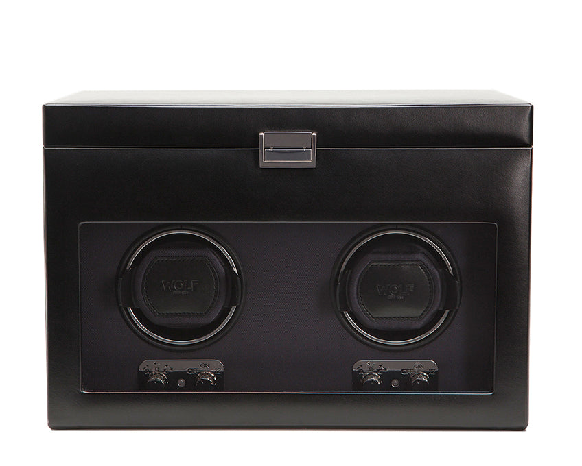 WOLF 1834 - Heritage Double Winder with Storage - Black