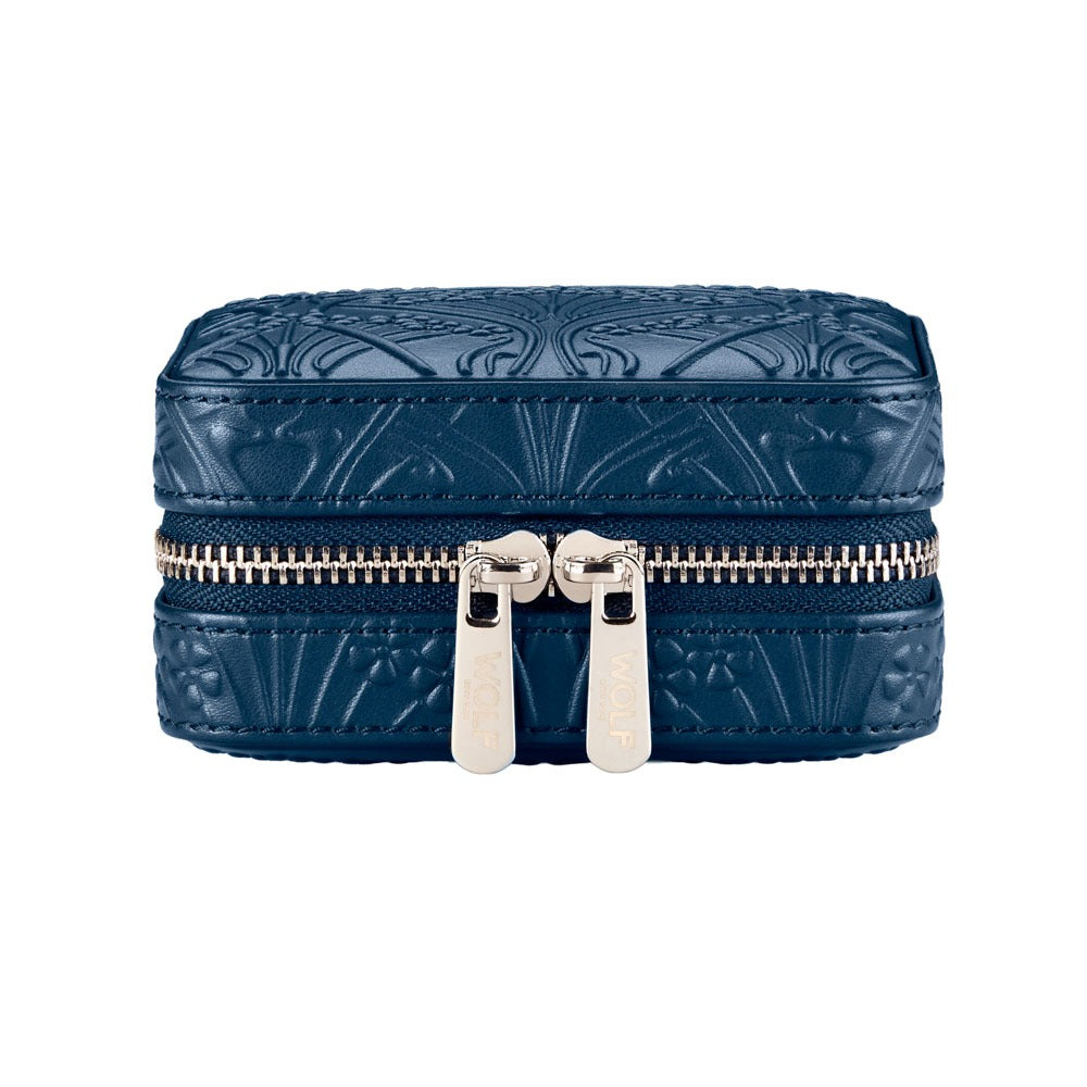 WOLF 1834 - WOLF X LIBERTY All Over Ianthe Small Travel Jewelry Zip Case - Navy