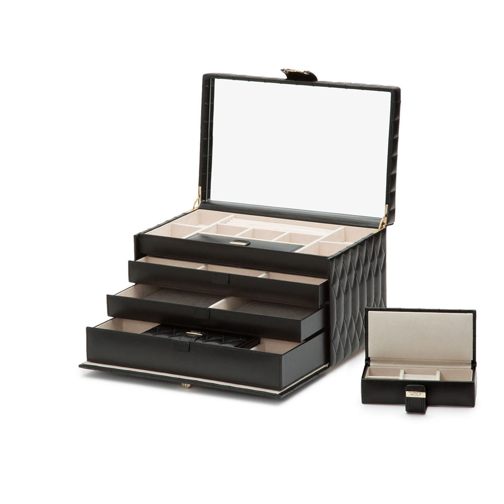 WOLF 1834 - Caroline Large Jewelry Case - Black