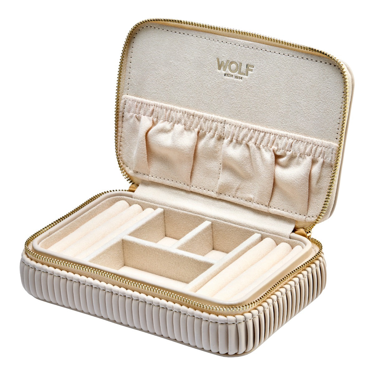 WOLF 1834 - Bella Zip Case - Bone