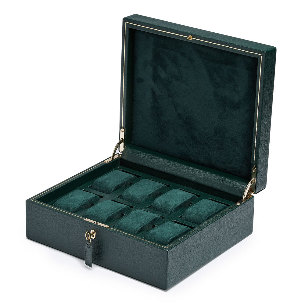 WOLF 1834 - British Racing 8 Piece Watch Box - Green