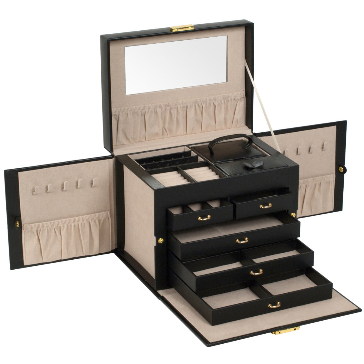 WOLF 1834 - Heritage Medium Jewelry Box - Black