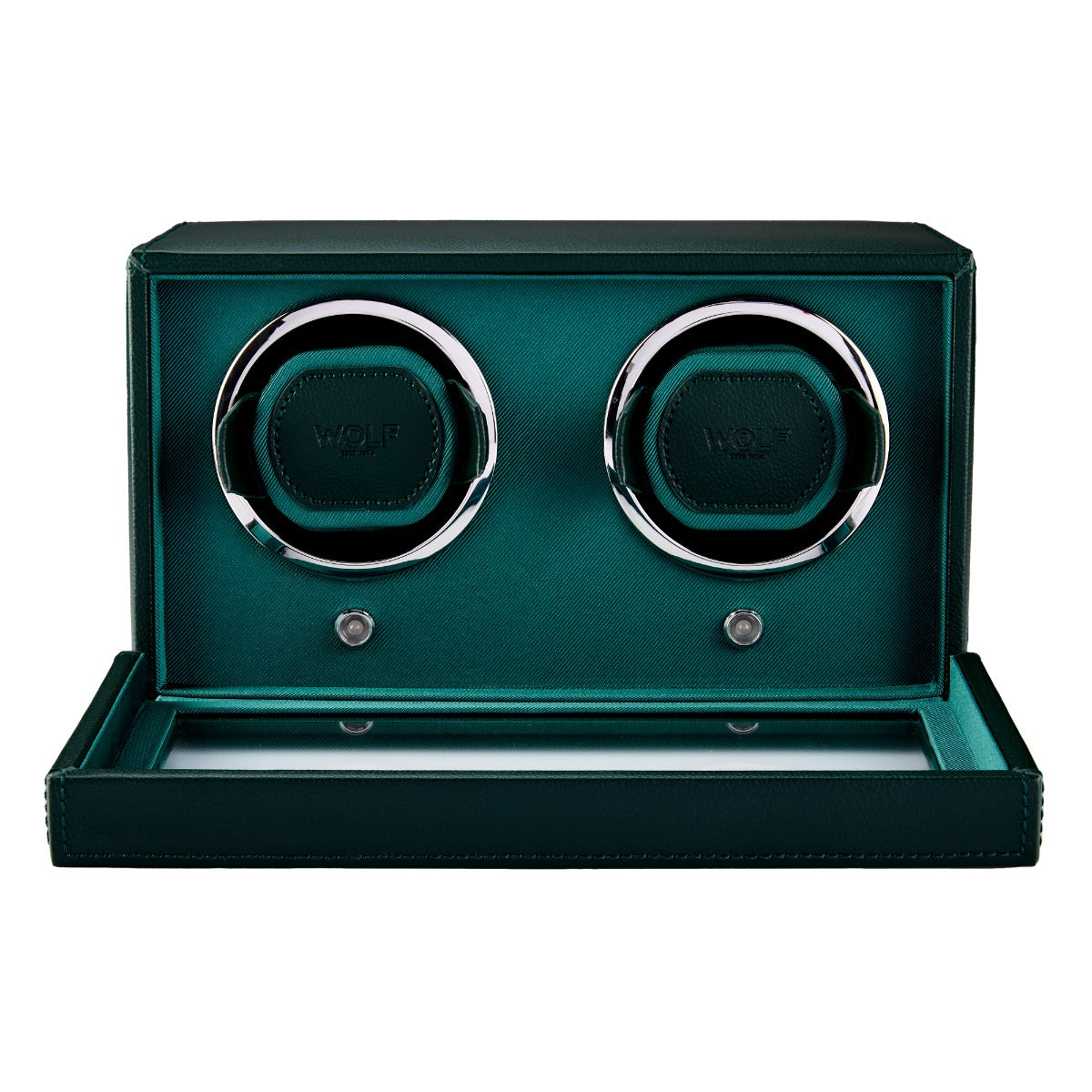 WOLF 1834 - Cub Double Watch Winder with Cover - Green