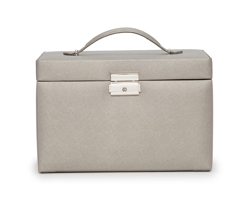 WOLF 1834 - Heritage Small Jewelry Box - Pewter Saffiano