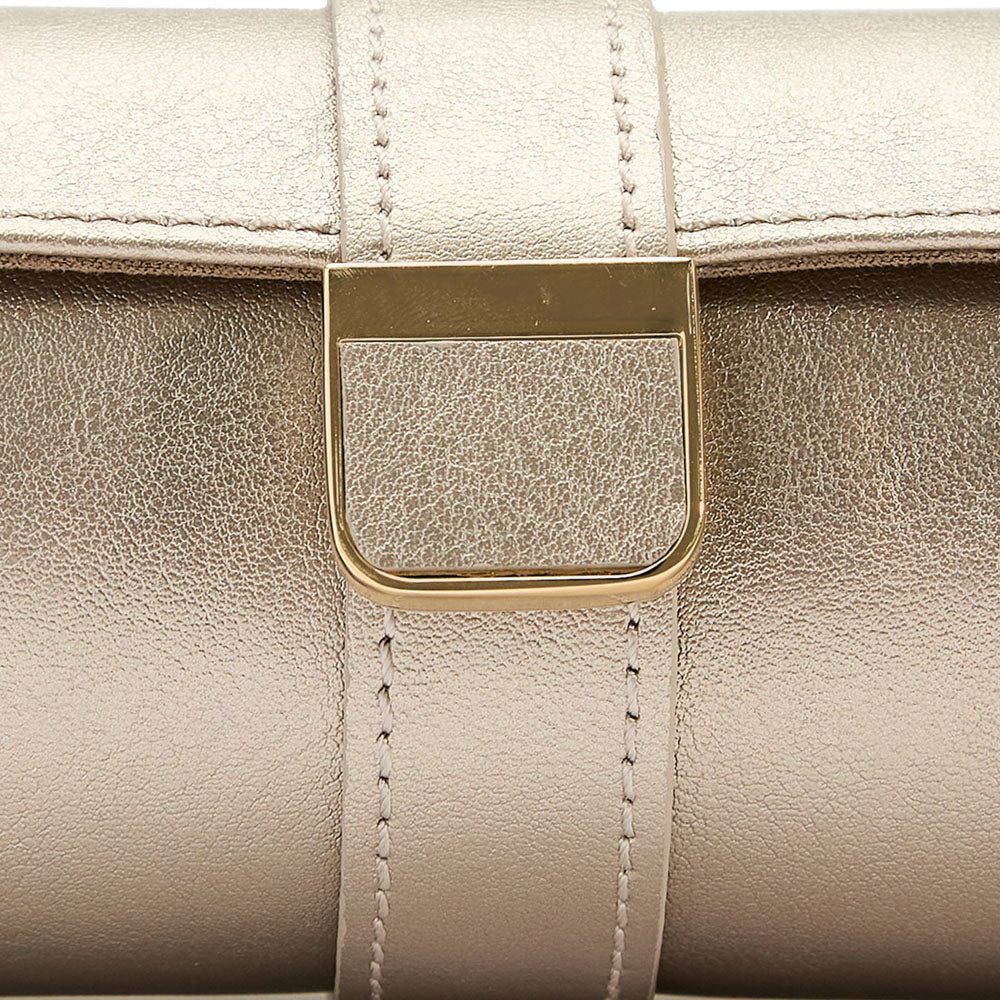 WOLF 1834 - Palermo Double Watch Roll with Jewelry Pouch - Pewter