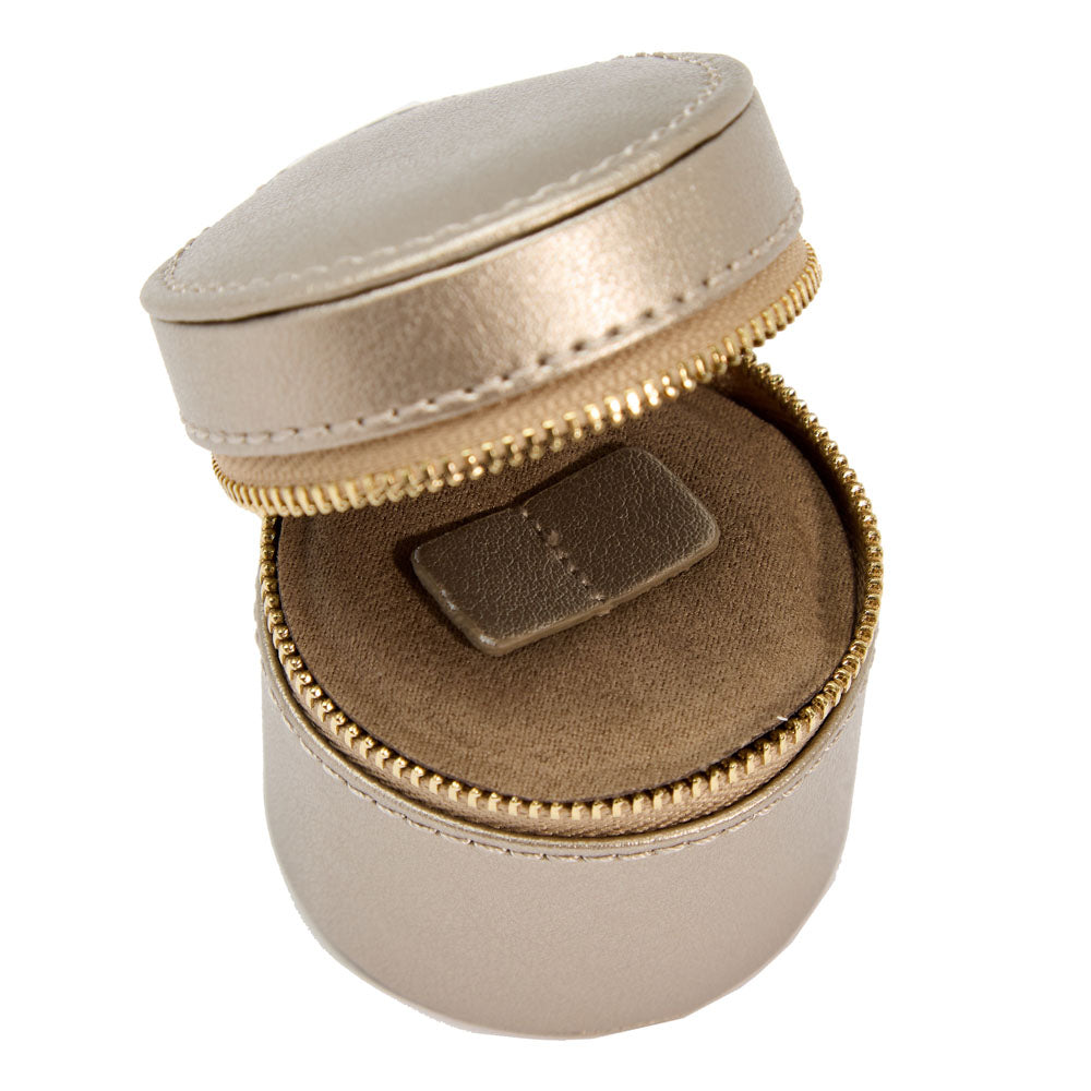 WOLF 1834 - Palermo Double Watch Roll with Jewelry Pouch - Pewter