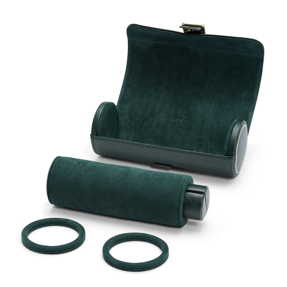 WOLF 1834 - British Racing Triple Watch Roll - Green