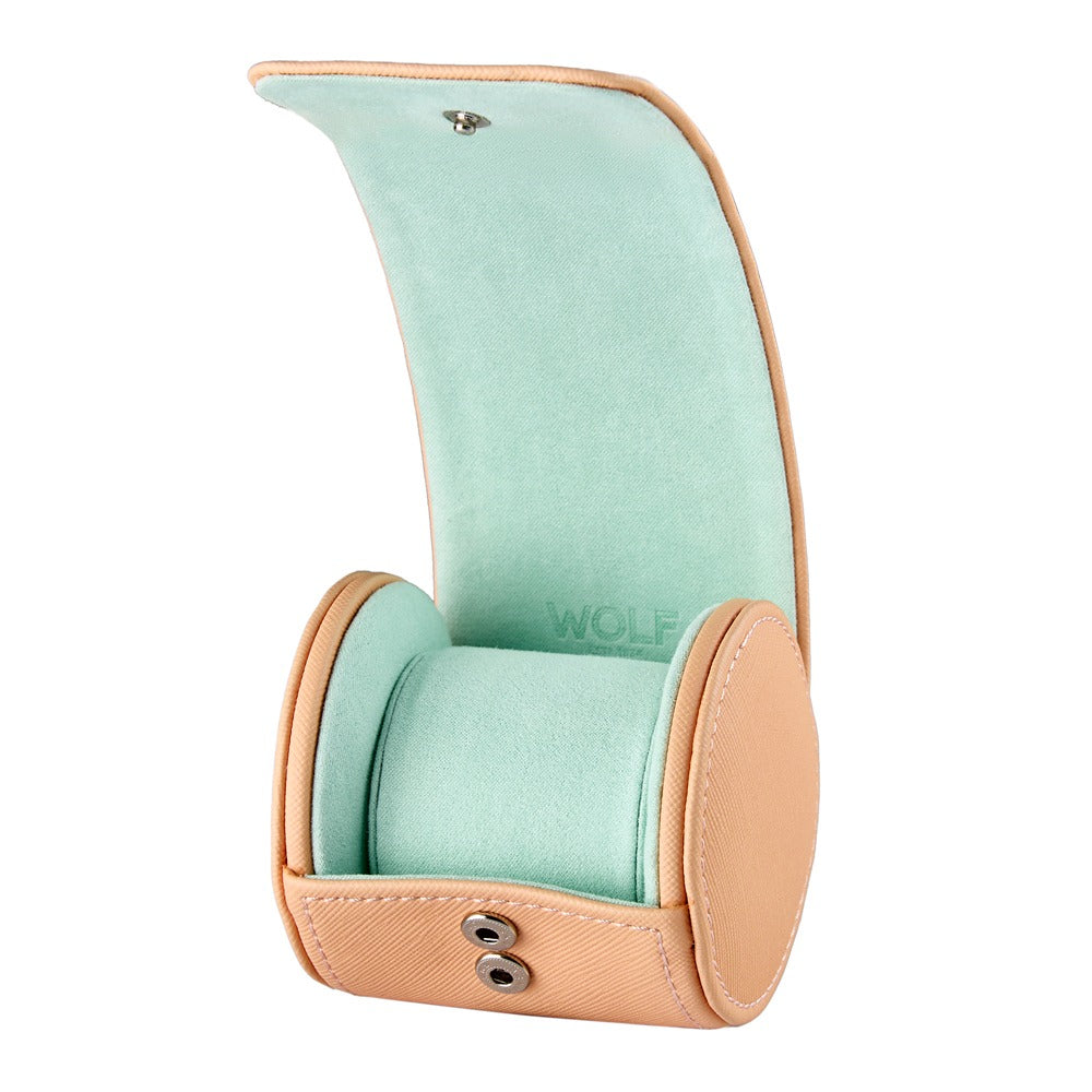 WOLF 1834 - Seltzer Single Watch Roll - Peach/Mint