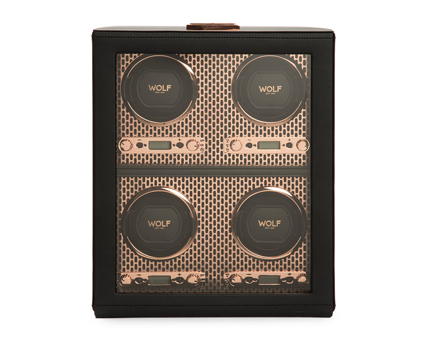 WOLF 1834 Axis 4 Piece Watch Winder - Copper | Dupont Central Jewelry