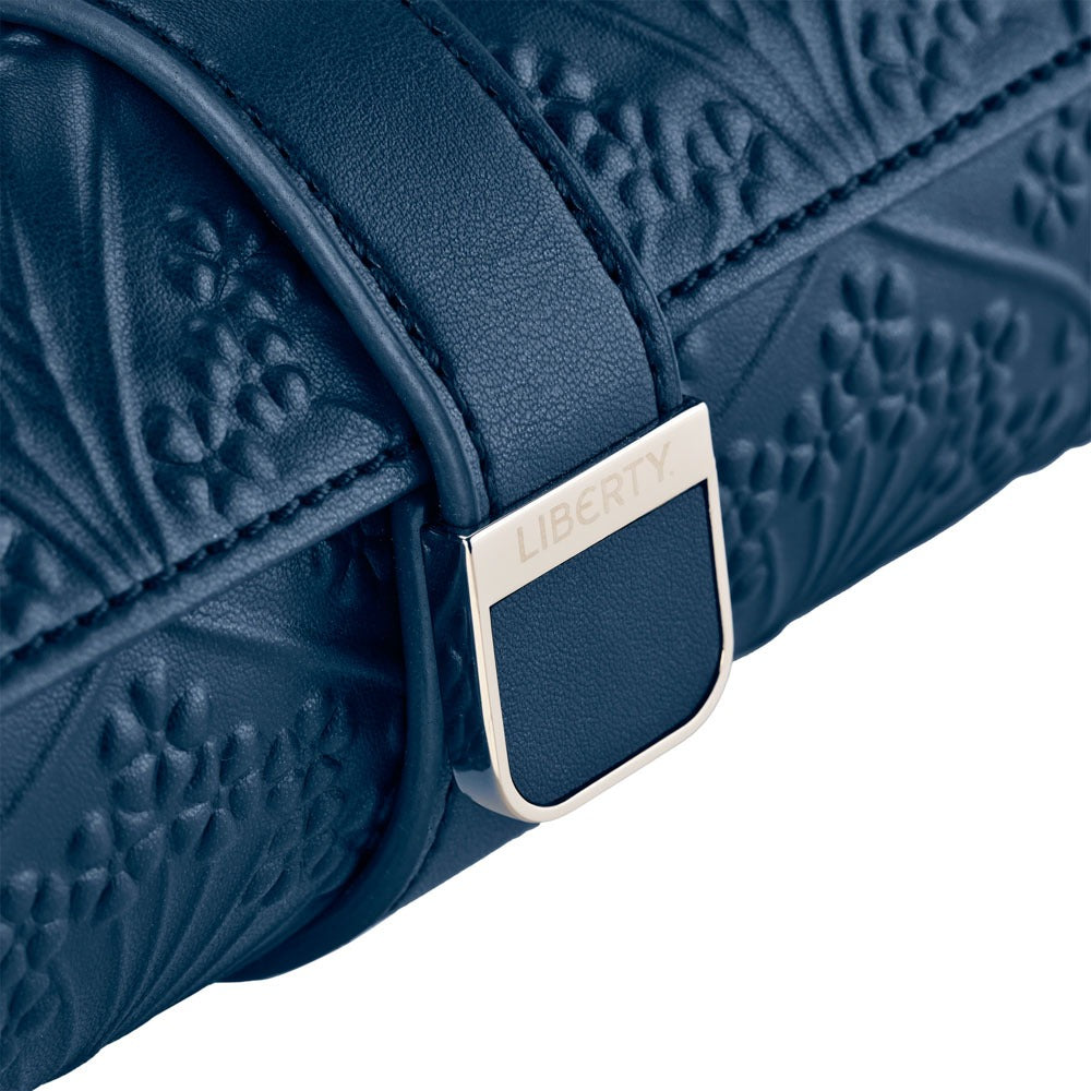 WOLF 1834 - WOLF X LIBERTY All Over Ianthe Triple Watch Roll - Navy