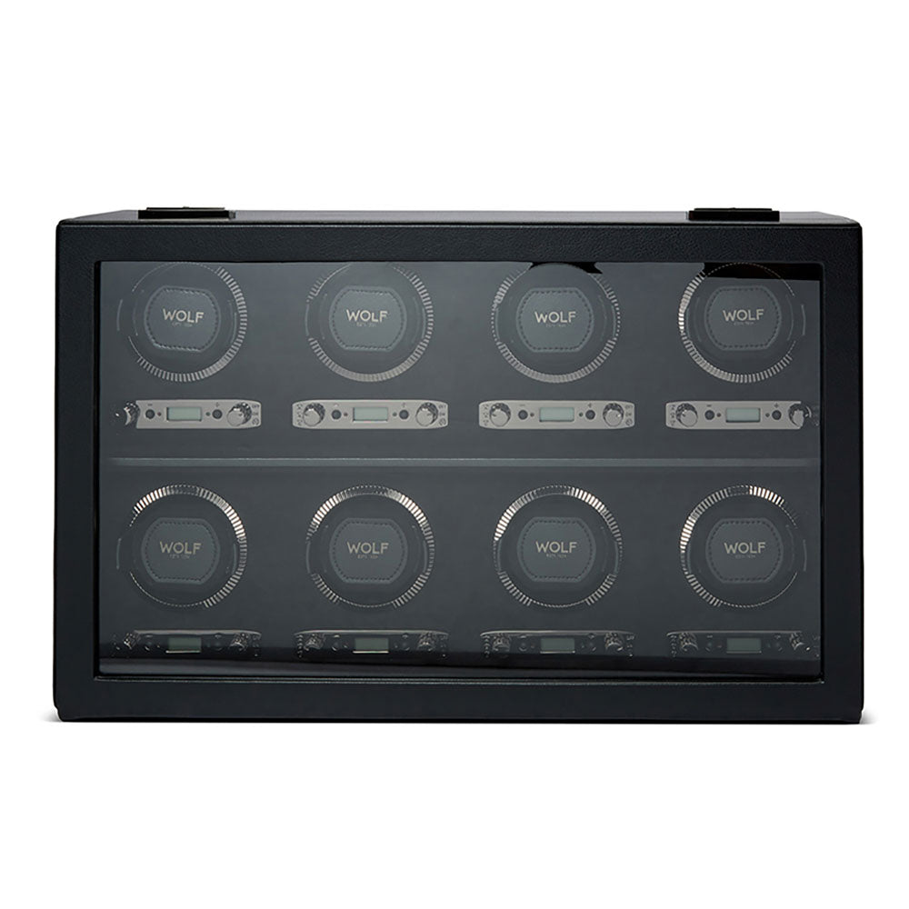 WOLF 1834 - British Racing 8 Piece Watch Winder - Black