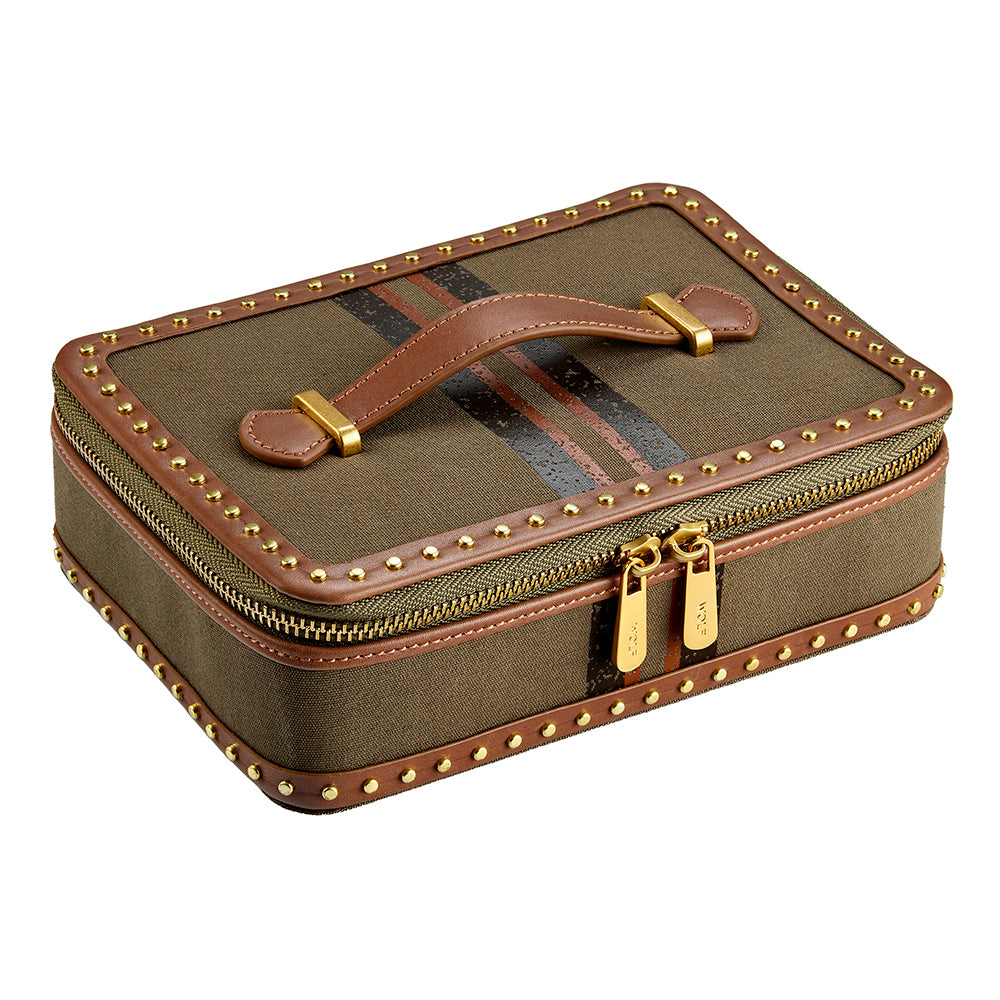 WOLF 1834 - Ida Travel Zip Jewelry Case - Khaki