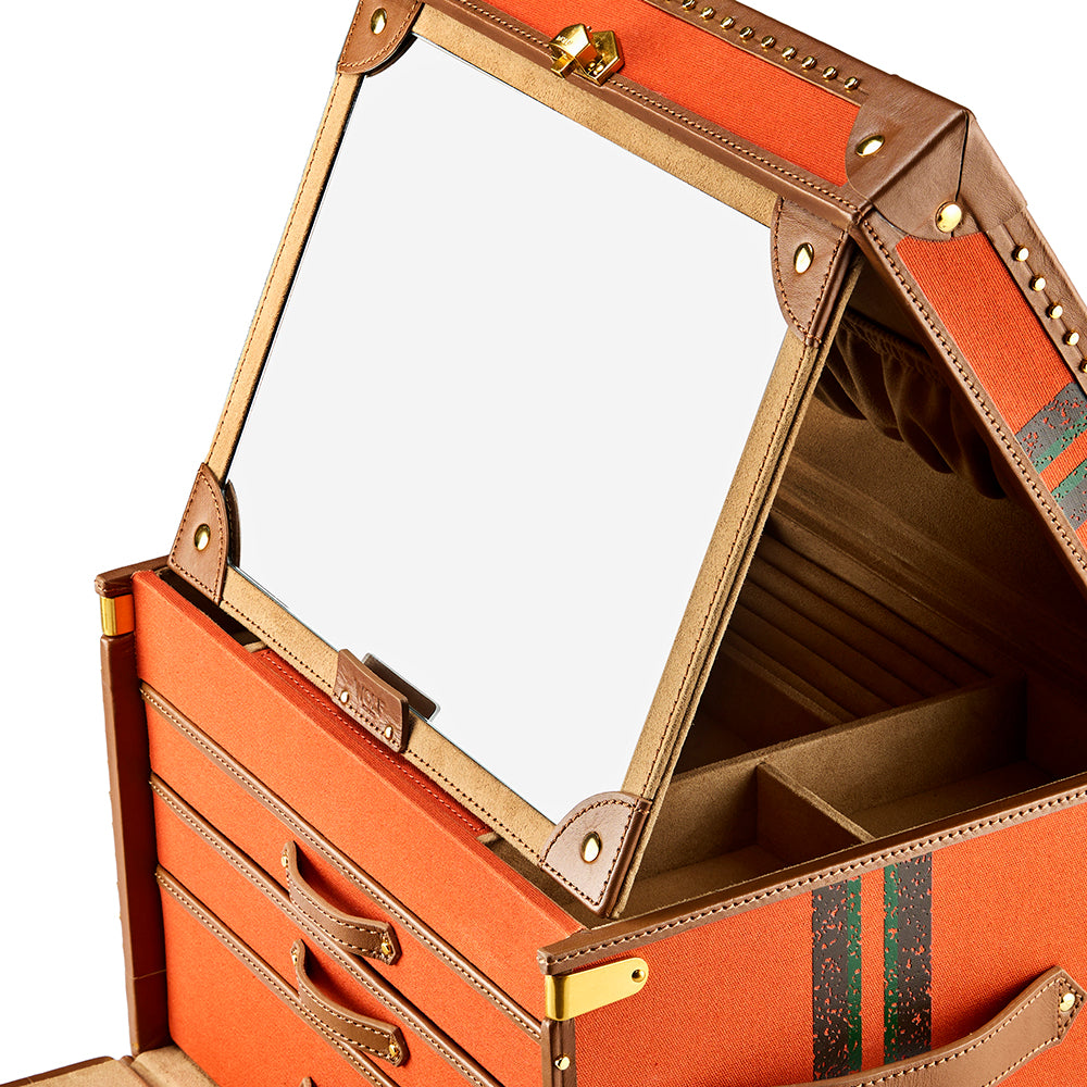 WOLF 1834 - Ida Trunk Jewellery Box - Orange