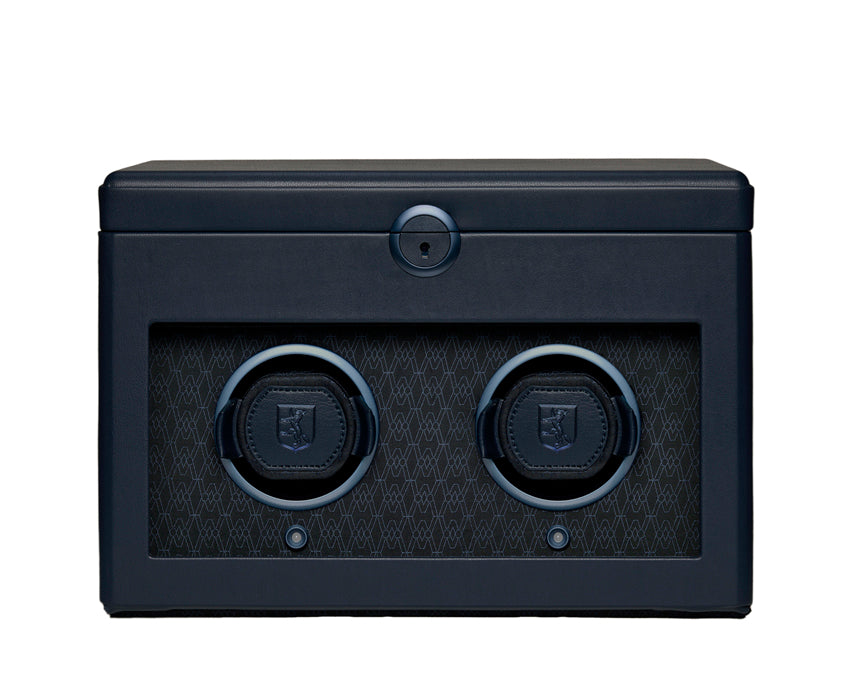 WOLF 1834 - Earth Double Watch Winder -  Midnight Blue