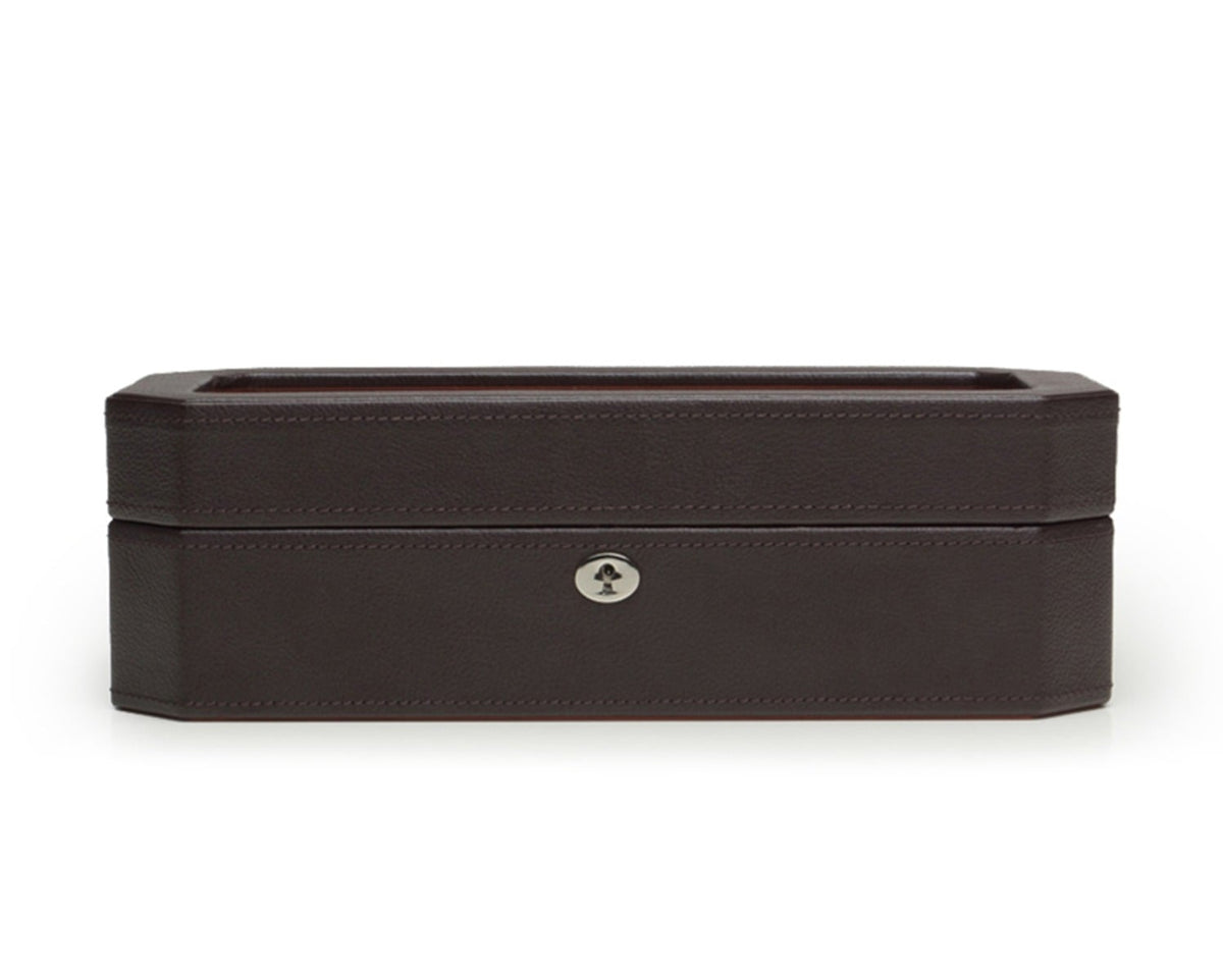 WOLF 1834 - Windsor 5 Piece Watch Box - Brown/Orange