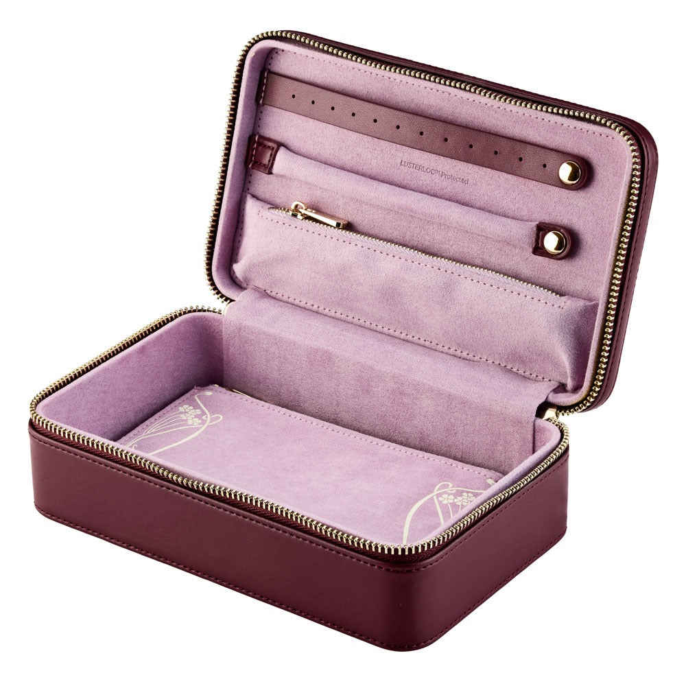 WOLF 1834 - WOLF X LIBERTY Ianthe Medium Jewelry Zip Case - Burgundy