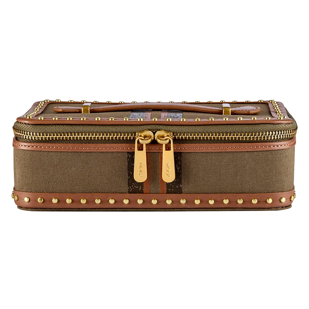 WOLF 1834 - Ida Travel Zip Jewelry Case - Khaki
