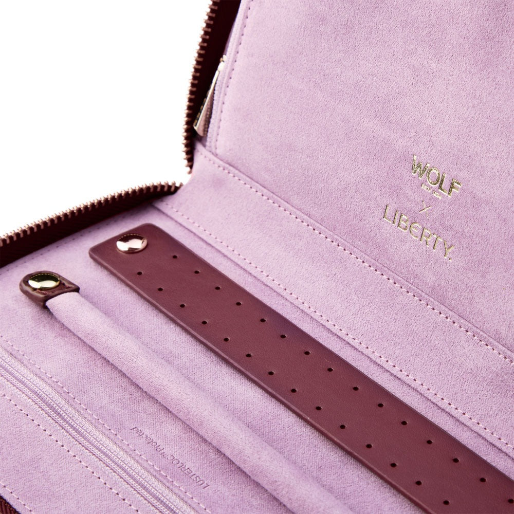 WOLF 1834 - WOLF X LIBERTY Ianthe Travel Jewelry Portfolio - Burgundy
