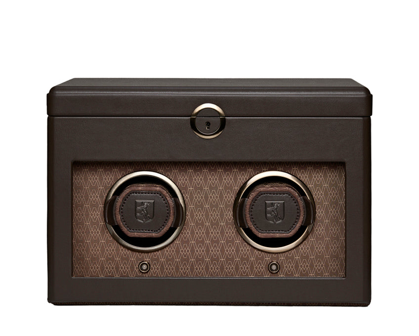 WOLF 1834 - Earth Double Watch Winder -  Coffee